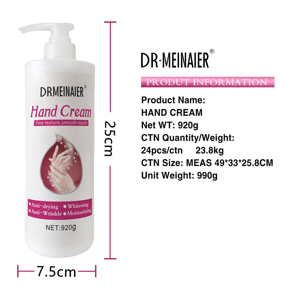 export moisturizing & firming hand cream - brightens, locks in moisture, prevents chapping - autumn/winter hand care, 920g