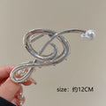 Casualclassy sense of musical note gripper female elegant metal texture shark clip stylish design clip headwear hair clip
