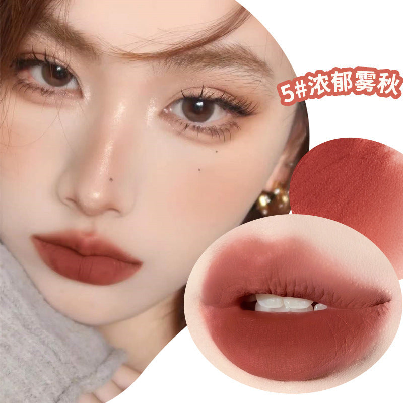 Xixi muyun mist lip mud lip glaze for women matte matte waterproof not easy to fade non-stick cup no makeup white lipstick