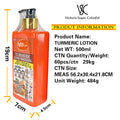 turmeric body lotion body lotion brightening, nourishing, firming and moisturizing lotion 500ml