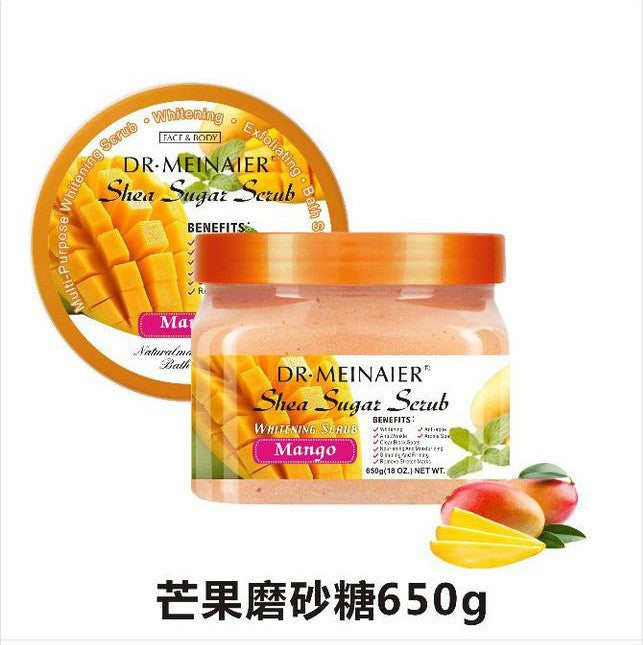 arbutin scrub bath salt body exfoliation whole body turmeric scrub sugar sea salt foreign trade 650g