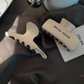 Lazy style ~ french acetic acid gripper work clothing korean high-end double-sided hairpin back of the head hairpin shark clip for women