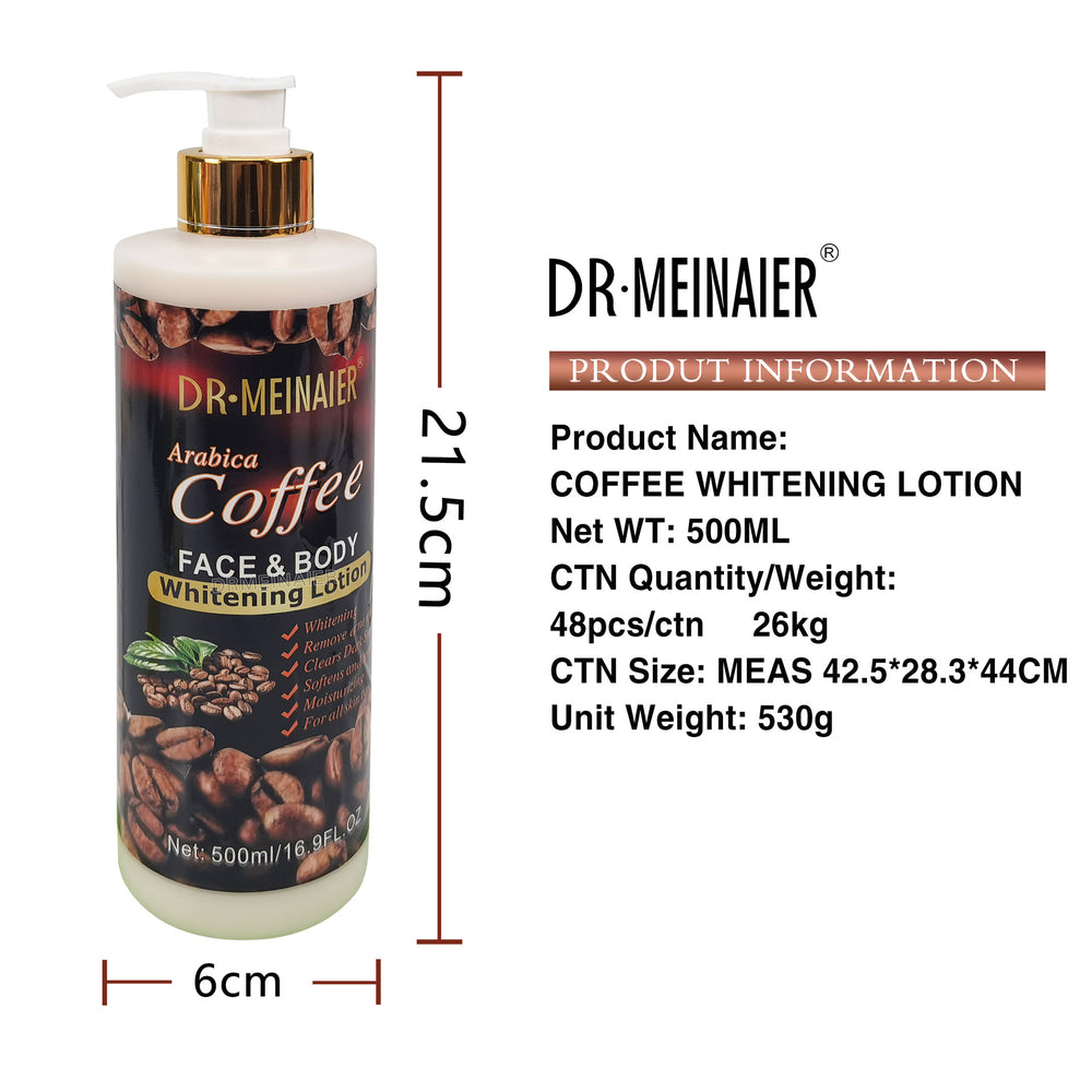 coffee body lotion, skin lotion, skin brightening lotion, moisturizing lotion, black removal lotion, export wholesale