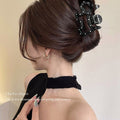 New casual hair clip elegant gripper extra large hair volume shark clip cartoon puppy biscuit headgear