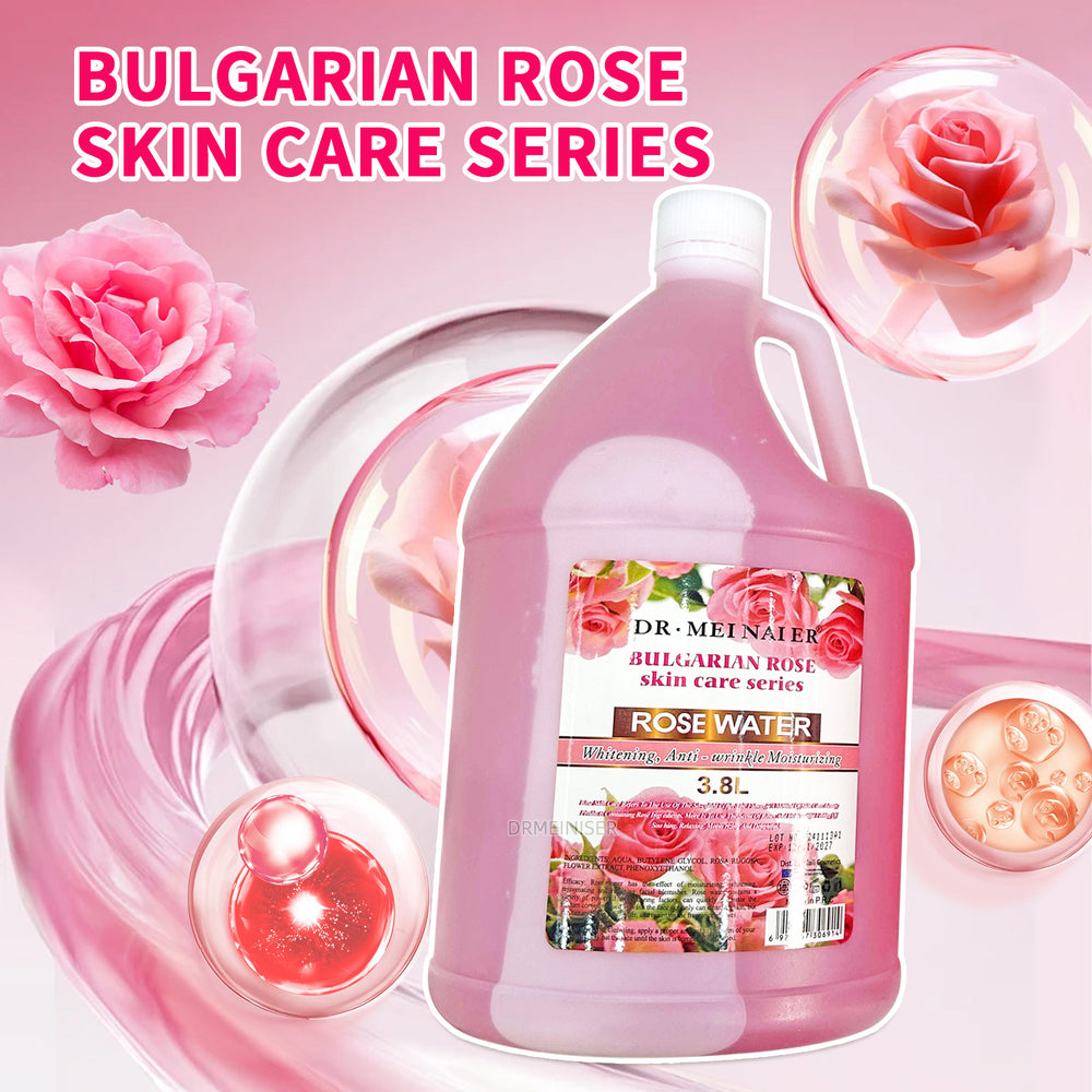 brightening and moisturizing rose water to shrink pores, firming and shrinking water rose toner 3.8l foreign trade wholesale