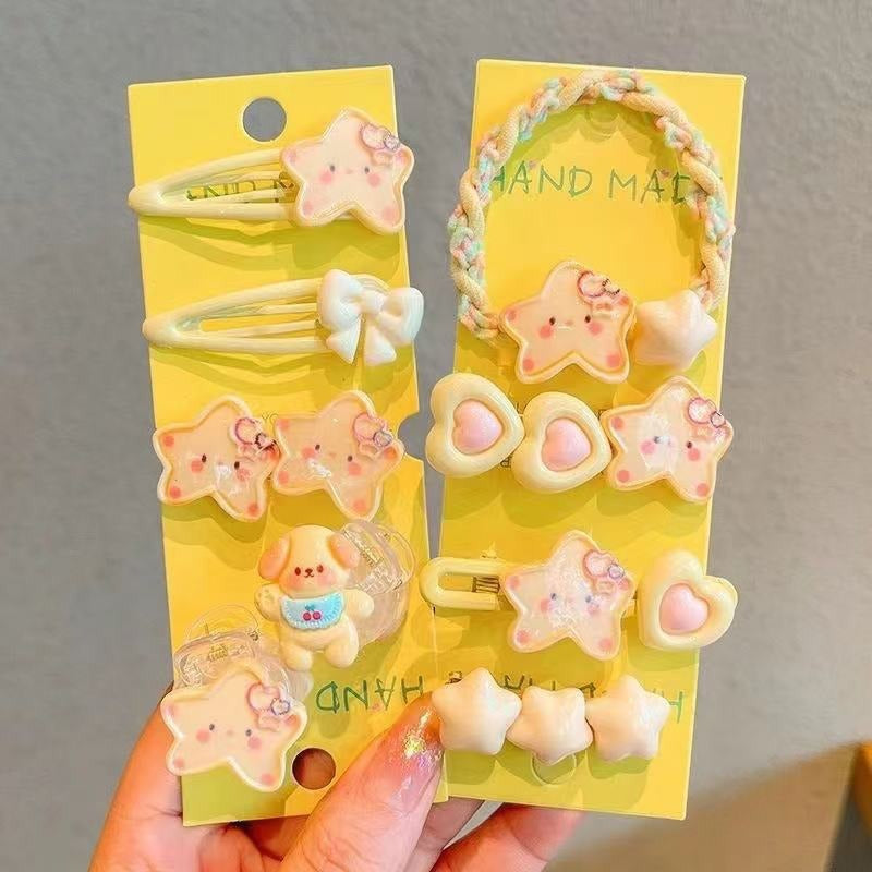 Sweet and edgy hair clips for young girls and students, featuring cute cartoon designs. perfect for securing side bangs or adding a touch of charm to your little one's hairstyle. adorable hair accessories for girls