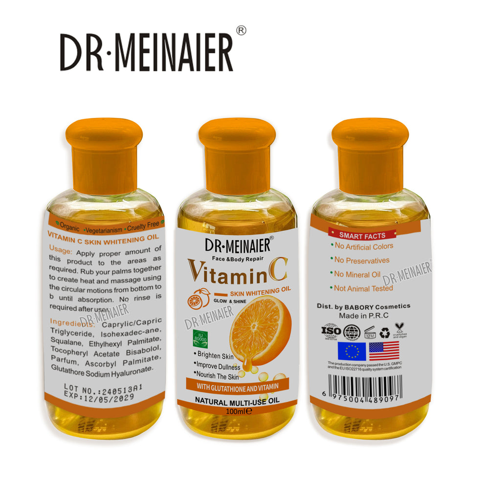 fresh orange vc essential oil moisturizing facial body brightening moisturizing black removing massage oil vitamin c100ml