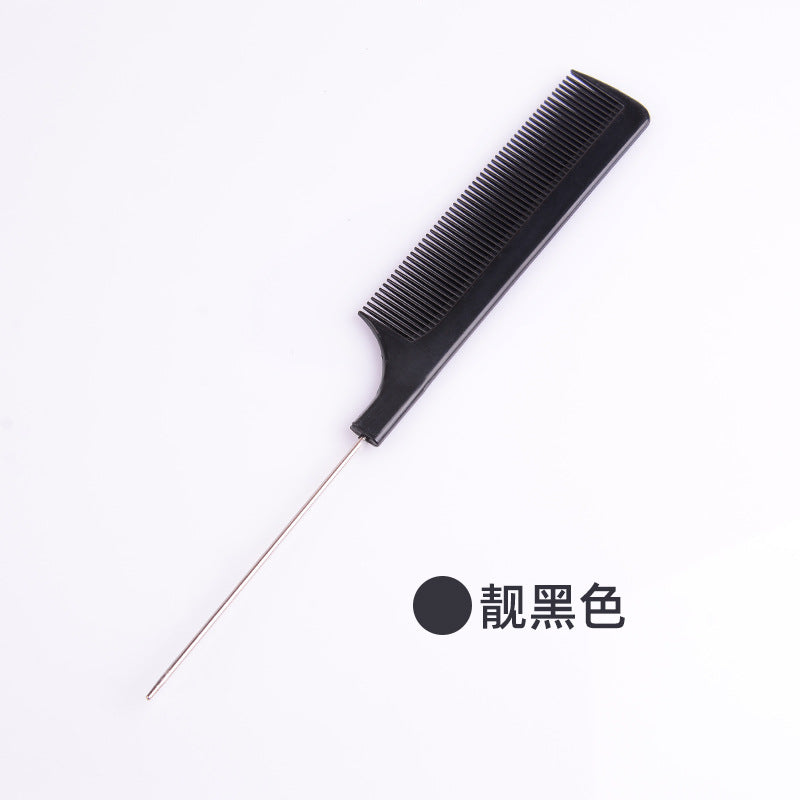 Hot-selling new hair styling comb, pin tail comb, plastic comb with steel pins, pp material, fine teeth, in stock, wholesale, volumizing