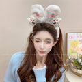 New 3d plush headband for face washing - super cute, sweet, cartoonish, and adorable bear design for women's mask application