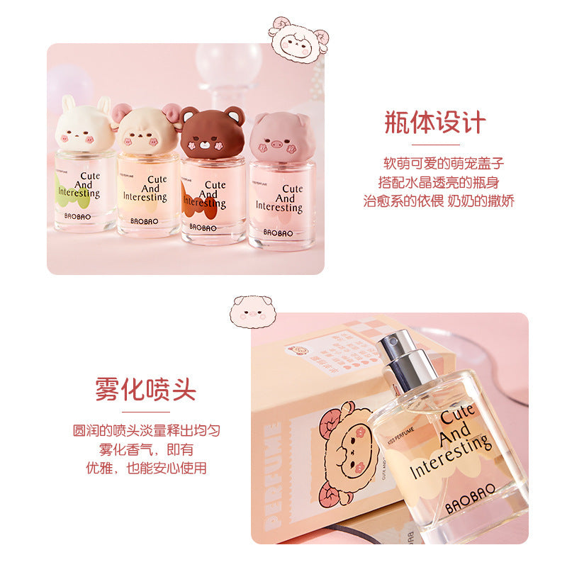 Baobao bags cute momo perfume 30ml - fresh fruity scent, natural long-lasting fragrance, niche perfume for young women