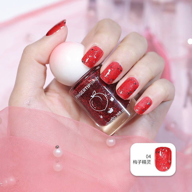 Nail polish summer colorful new color water-based nail polish nude nail polish whitening no-bake peelable nail art