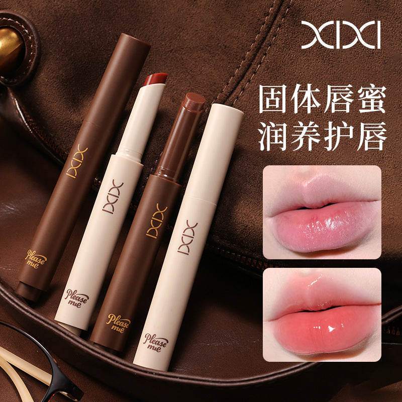 Makeup xixi winter collection light honey water gloss lipstick mirror pure desire pseudo-no makeup moisturizing low saturation whitening solid lip gloss