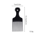 oil head styling comb, plastic fist comb, black hair salon beauty comb, printed logo