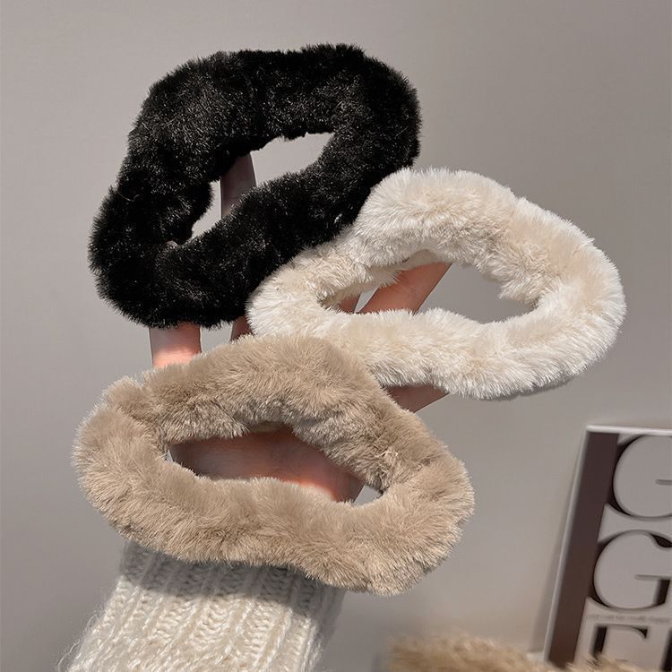 Cloud stuffed hair clip for women, back of head, hair clip, fall and winter coffee color, large shark clip, headwear, elegant hairpin