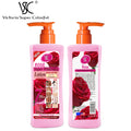 rejuvenating turmeric body lotion hydrating, refreshing and brightening rose body lotion shower lotion 300ml