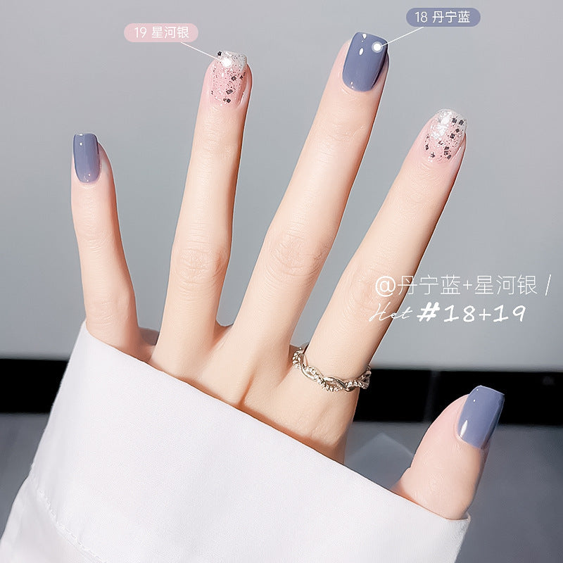 Fall and winter transparent nude bell water-based nail polish no baking quick drying long-lasting non-peelable jelly nail salon nail polish