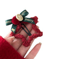 Red star hair clip for women, 2025 new year style, bangs clip, bow edge clip, hair styling tool, christmas hair accessory clip