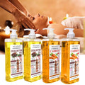 leo yanmei facial moisturizing essential oil body massage oil 1000ml heating meridian massage foreign trade wholesale