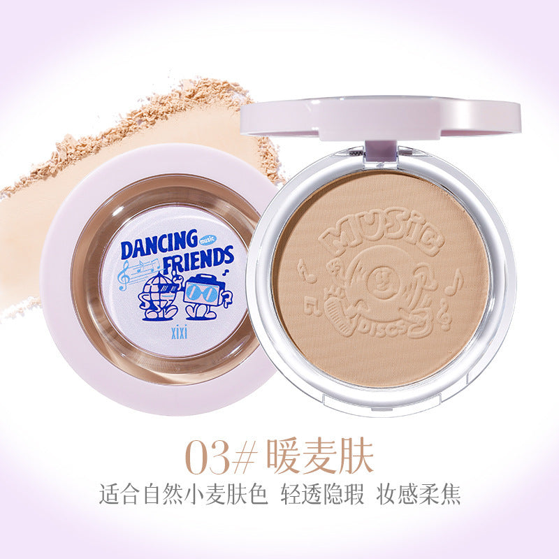 Xixi punk future soft focus powder set makeup oil control concealer no powder no makeup waterproof sweatproof honey powder