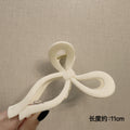 Glossy bow tie pure white-11cm