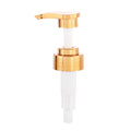 High-end electroplated pump head 33/410 plastic lotion pump gold push shower gel pump head in stock