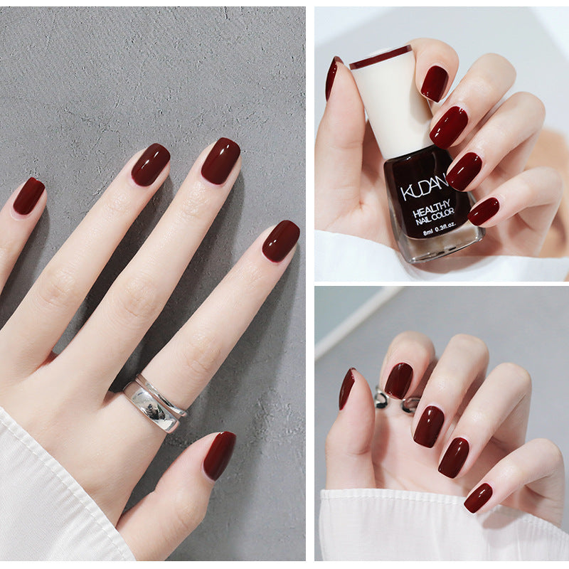 Oily colorful character nail polish, long-lasting, no baking, non-peelable, quick-drying, whitening, non-tearable, cross-border live broadcast nail polish