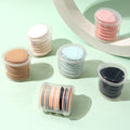 Plastic powder puff box small finger powder puff box packaging box boxed dustproof portable cover jewelry storage box