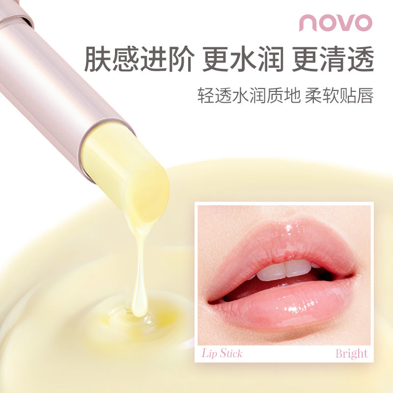 Novo color-changing lipstick: hydrating, anti-chapping, and fades lip lines for a natural look - perfect for autumn and winter
