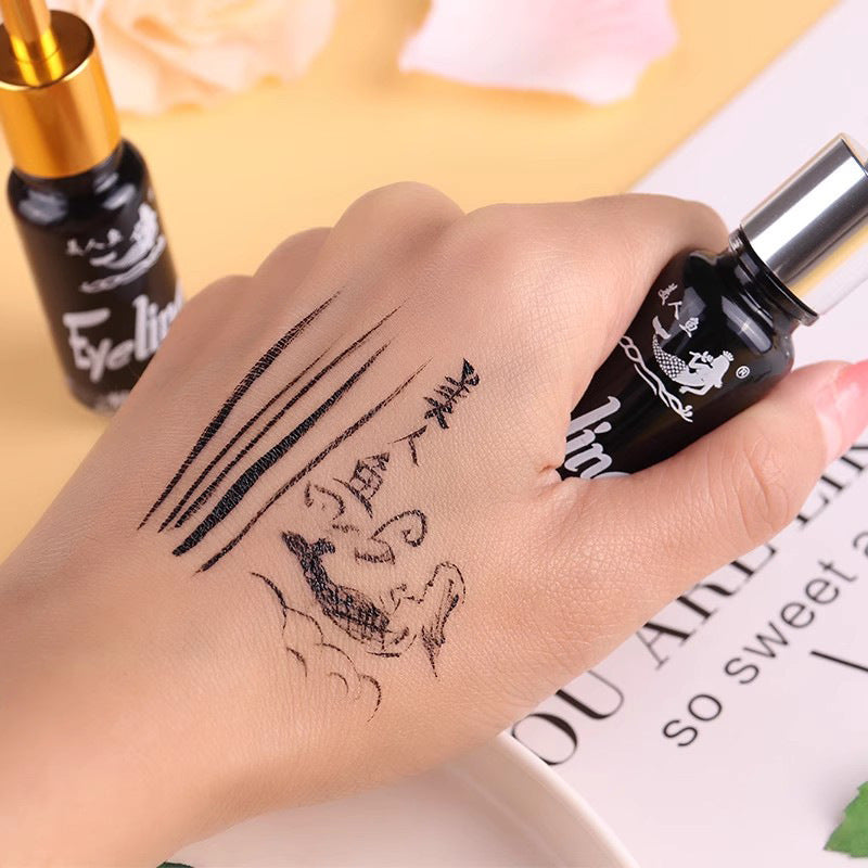 Domestic makeup old brand mermaid hardcover liquid eyeliner waterproof anti-sweat quick-drying long-lasting non-smudge soft hair and hard head