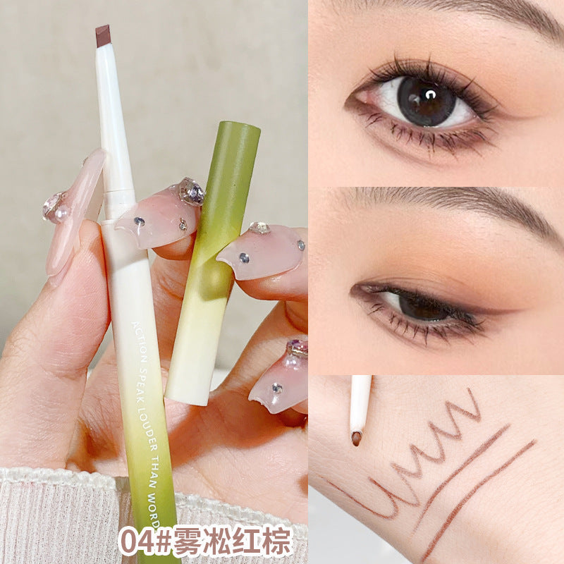 Xixi chunri green angled eyeliner gel pen - waterproof, smudge-proof, natural brightening, under-eye highlight & eyeliner