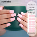 Zhengxiang custom gel nail stickers uv light therapy semi-cured nail art stickers second generation semi-cured nail stickers waterproof wholesale