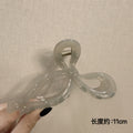 Glossy bow tie gray-11cm