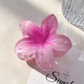 Summer romantic plumeria shape cross-border hair clip for women fashion in flower hair clip back of head hair accessory clip