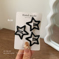 Glossy star hair clip for girls 2024new arrival side clip bangs clip broken hair storage clip casualbb clip hair accessories