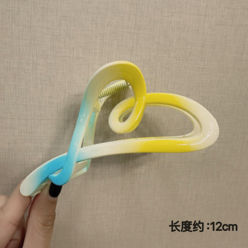 Korean autumn/winter premium hair clips - exquisite claw clips for updos, large size shark clips for thick hair, women's hair accessories