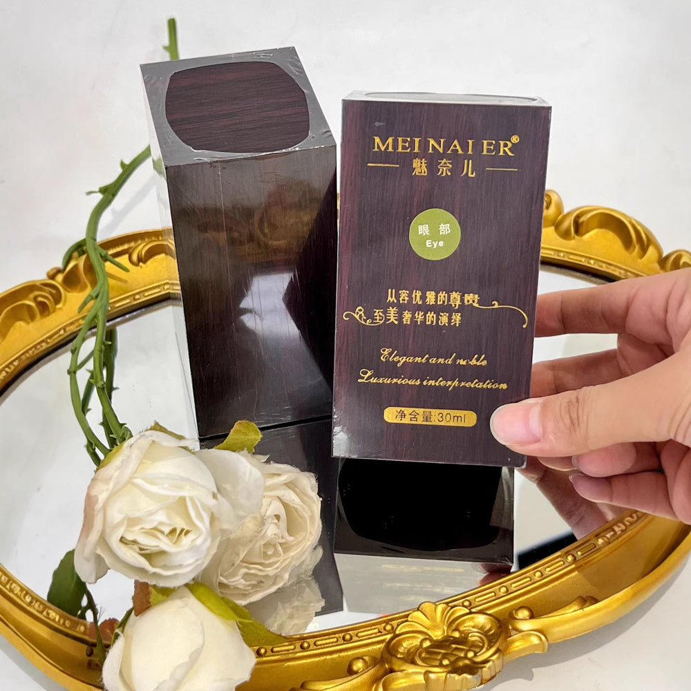 menair wooden box eye essence oil 30ml moisturizing and brightening eye care oil