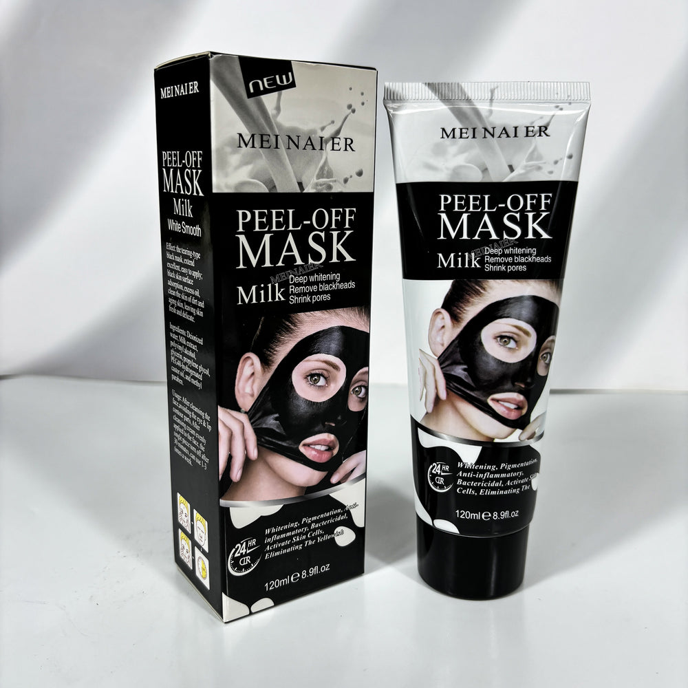 blackhead-absorbing nose mask, pore-cleansing, anti-wrinkle, oil-controlling activated carbon peel-off mask 120g factory direct sales
