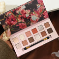 Capel twelve-color oil painting style eyeshadow palette - shimmer, matte, fine glitter, brown, low saturation earth tone eyeshadow