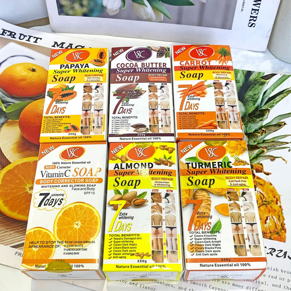 foreign trade english packaging papaya vc brightening soap fragrance bath carrot soap wholesale