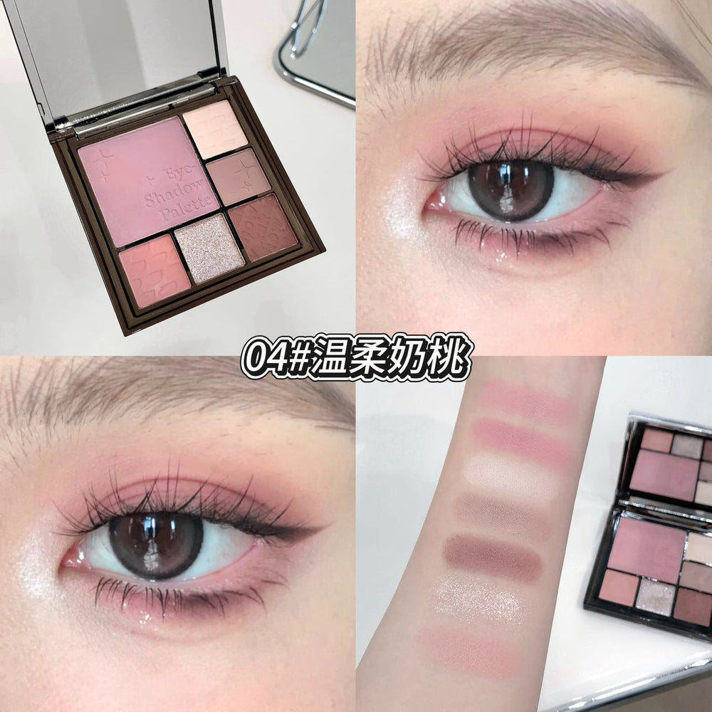 Kakashow beautiful eyes multifunctional eyeshadow palette gradient blush eyeshadow highlight contour all-in-one comprehensive palette