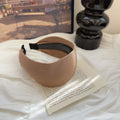 Korean retroclassy texture fashionable pit edge casual headband easiest for match sporty wide-brimmed headwear headband headband