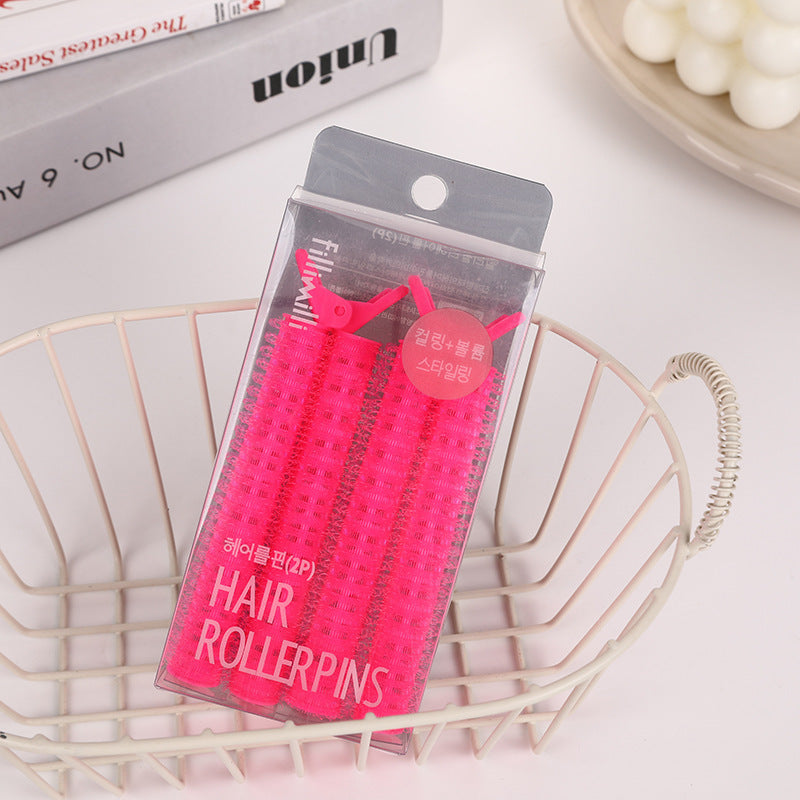 New arrival dopamine color bangs clip fluffy clip korean lazy hair clip head hair root hair-styling curling barrel in stock