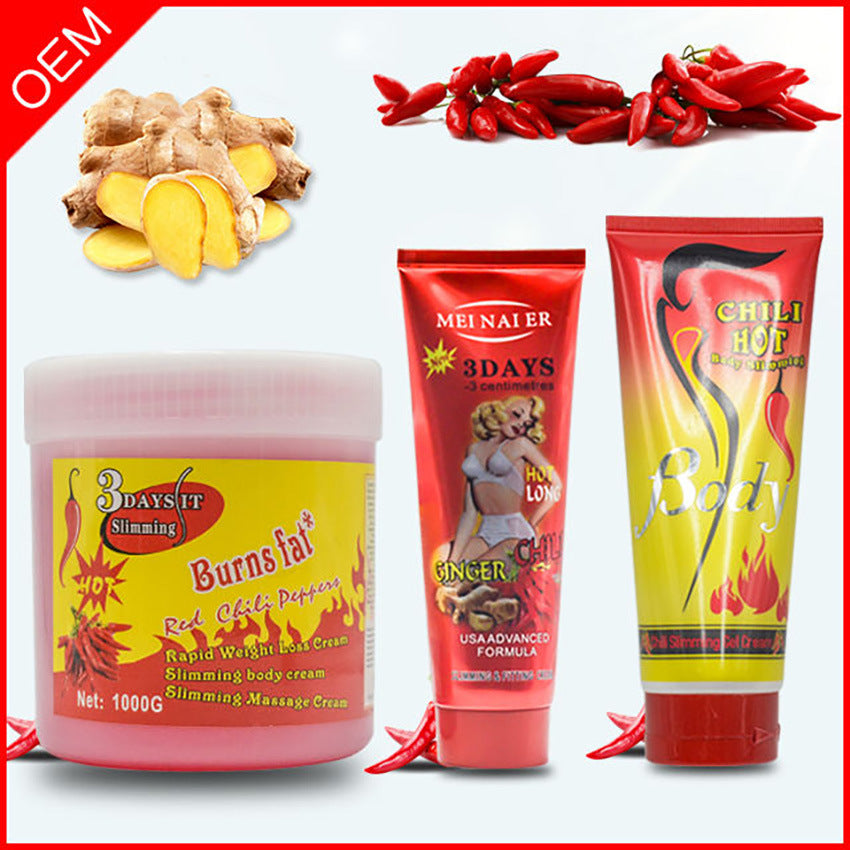nourishing firming cream, chili shaping body cream, belly, abdomen, calf, heating massage cream, foreign trade wholesale