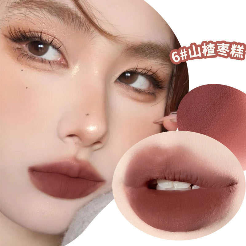Xixi muyun mist lip mud lip glaze for women matte matte waterproof not easy to fade non-stick cup no makeup white lipstick