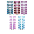 Zhengxiang custom gel nail stickers waterproof amazon cat eye onion powder uv light semi-cured nail stickers wholesale