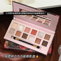 Capel twelve-color oil painting style eyeshadow palette - shimmer, matte, fine glitter, brown, low saturation earth tone eyeshadow