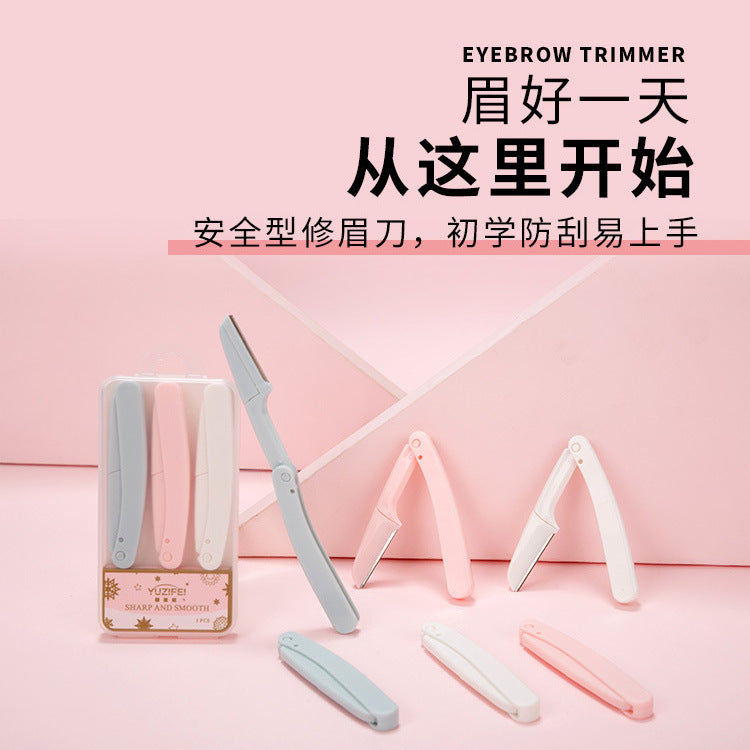 New arrivalsecurity type foldable eyebrow trimmer eyebrow anti-scratch special eyebrow shaving eyebrow trimmer beginner eyebrow trimming tool