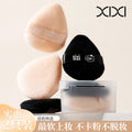 Xixi thumb flocked powder puff - loose powder puff, low dust, beginner-friendly, wet & dry dual-use makeup sponge, 2-pack