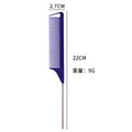Hair comb sectioning highlight pointed tail steel needle comb tony cover hairdresser hair comb colorful wig comb wholesale