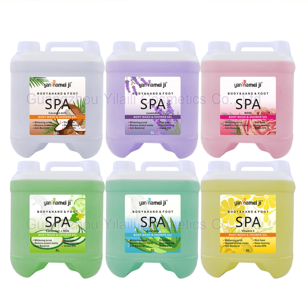 lavender concentrated shower gel silky skin plumping foam long-lasting fragrance all-over rose shower gel 5l